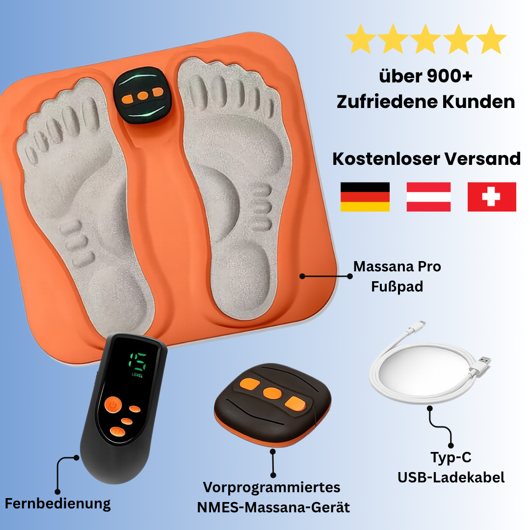 Wohllind® - Massana Pro Fußmassagegerät